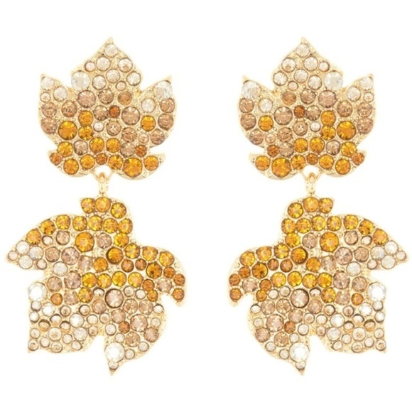 Sugarfix by BaubleBar 'Be-leaf in Yourself' Autumn Leaves Earrings NWT - Picture 1 of 4